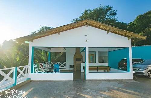 Praia de Borrifos House | Casa costeira com vista e área gourmet no Borrifos