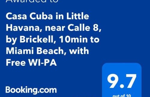 The Roads Apartment | Casa Cuba in Little Havana, Brickell, Calle 8 and 10 minutes to the Beach FREE PARKING