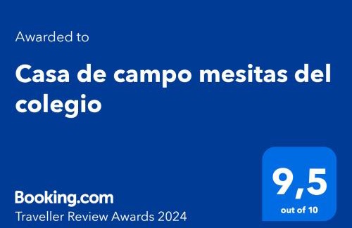 El Colegio House | Casa de campo mesitas del colegio