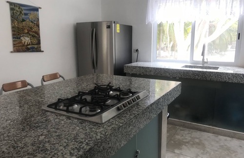 Telchac Puerto House | Casa De Cocos: A Private Family Friendly Beachfront House with A/C and Wifi
