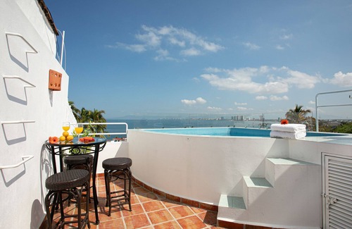 Downtown Puerto Vallarta Villa | Casa de la Luz Brand-new villa just above the Malecón overlooking Banderas Bay.