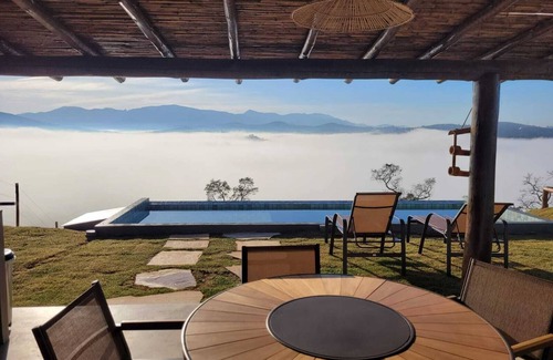 Itabirito Cottage | Casa de Temporada em Acuruí, com Vista Para Montanha de Frente Para Represa