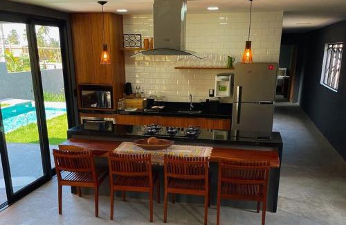 Passo de Camaragibe House | Casa em Milagres| 3 suítes, área gourmet, piscina