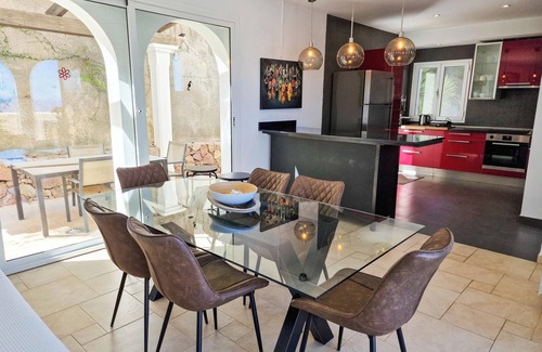 La Parata Ski Chalet | Casa Gudrum - villa with 3 bedroom, 2 bath, pool and stunning sea views