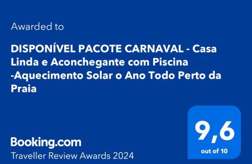 Florida House | Casa Linda e Aconchegante com Piscina -Aquecimento Solar o Ano Todo Perto da Praia