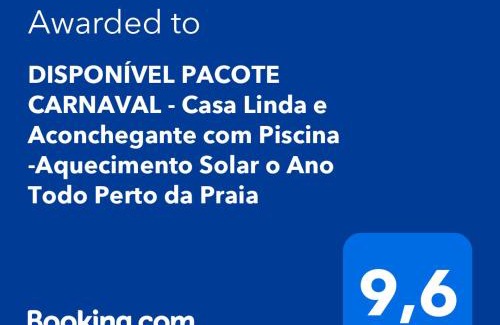 Florida House | Casa Linda e Aconchegante com Piscina -Aquecimento Solar o Ano Todo Perto da Praia