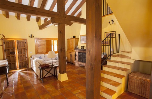 Otero de Herreros House | Casa Lobos comfortable fireplace