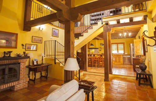 Otero de Herreros House | Casa Lobos comfortable fireplace