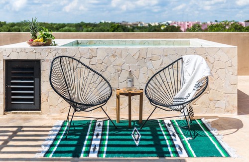 Zama Apartment | Casa Madera Tulum - PH with private pool and bbq, 10 minutes from the beach.