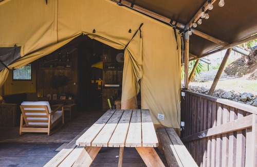 Caldas da Rainha RV Rental | Casa Matsu – Luxury Safari Tent for Families and Groups at Quinta Japonesa