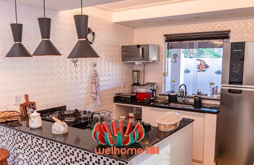 Caixa-Pregos House | Casa na Praia em Vera Cruz com Varanda Gourmet