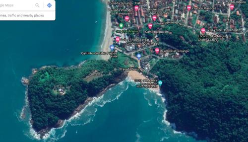Lazaro House | Casa Pé na Areia Condomínio fechado com piscina resort na Sununga - Ubatuba