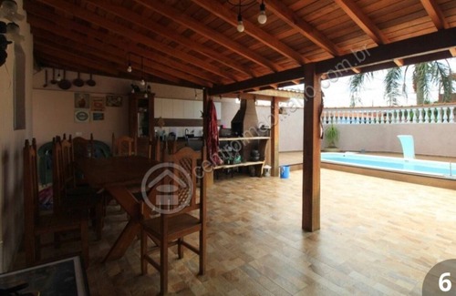 Balneario Gaivotas House | Casa Piscina + Área Gourmet 300 Metros da Praia, Área Gourmet e Piscina