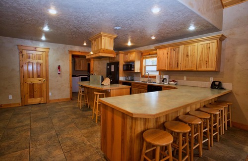 Cascade House | Cascade Multi-Family Cabin - 1 Block to Lake Cascade and Golf Course - Game room - Wood stove