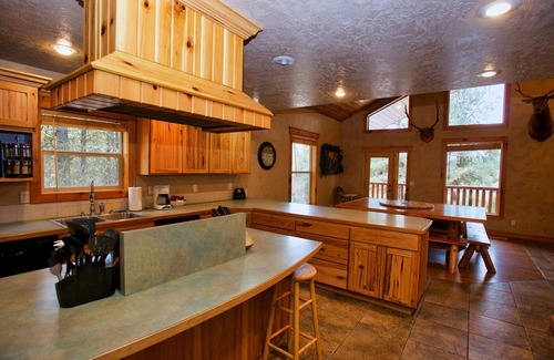 Cascade House | Cascade Multi-Family Cabin - 1 Block to Lake Cascade and Golf Course - Game room - Wood stove