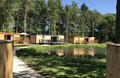 Storwood Cabin | Cedar Boutique Lodge-dog, Fishing and Spa Access