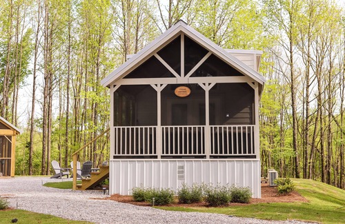 Belden Cottage | Cedar - NEW Cottage in woods @ Moon Lake Farm - HOT TUB - LAKE - KAYAK - FISH