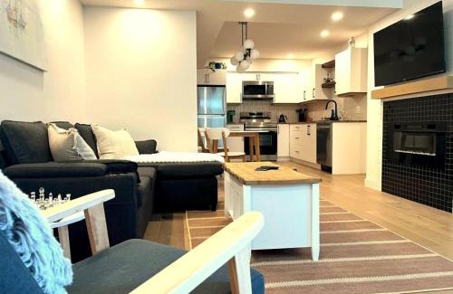 Victoria Apartment | Cedar & Sage Suite - Kitchen & Comfort in Langford