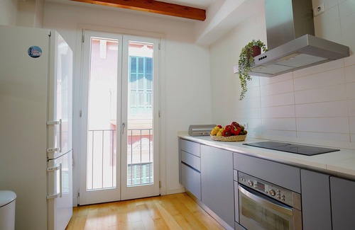 La Llotja-Born Apartment | Central Apartment with AC, Wifi, Shared Terrace, Balcony and Bright