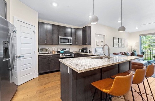 Lakeside Village Condo | Central Location with Scenic Mountain Vista Views from the Private Balcony!