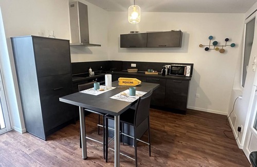 Moulins Cottage | Central Moulins Retreat with Private Terrace and Modern Comforts