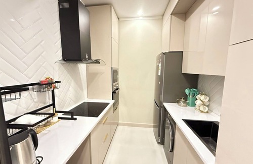 Bishkek Apartment | Central Serenity Loft1 with 2-bedroom 14th Floor View, near TSUM and GUM