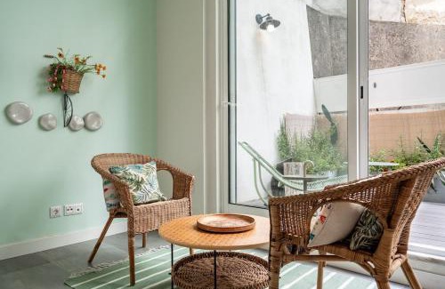 Lisbon Old Town Apartment | Central T2 with AC and Patio Near Av da Liberdade