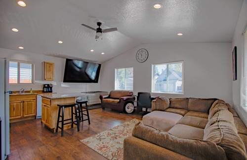 Coeur d'Alene House | Centrally-located, dog-friendly home with WiFi, private washer/dryer, firepit