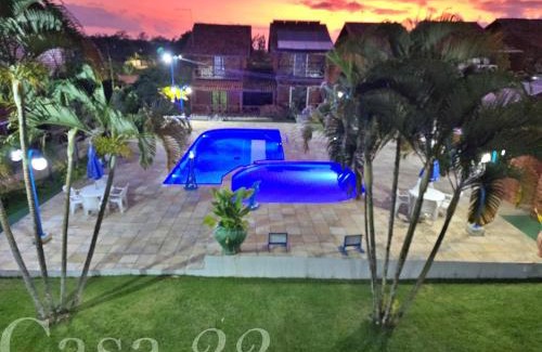 Novo Gravata Ski Chalet | Chalé Aconchegante com Vista para Piscina