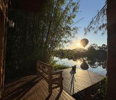 Passo de Torres Cabin | Chalé na praia e a beira do Rio Mampituba