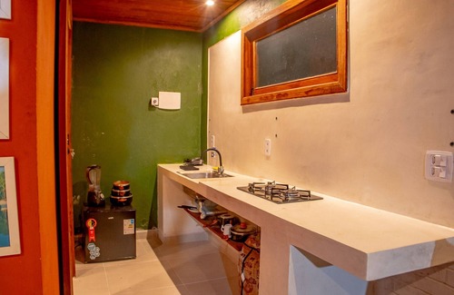 Cumuruxatiba Ski Chalet | Chalé pé na areia c WIFI -Praia do Peixe Grande/BA