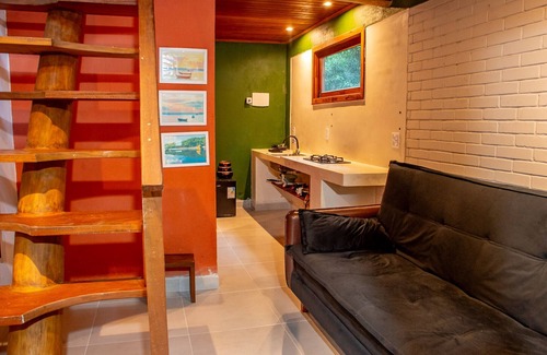 Cumuruxatiba Ski Chalet | Chalé pé na areia c WIFI -Praia do Peixe Grande/BA