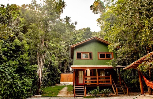 Cumuruxatiba Ski Chalet | Chalé pé na areia c WIFI -Praia do Peixe Grande/BA