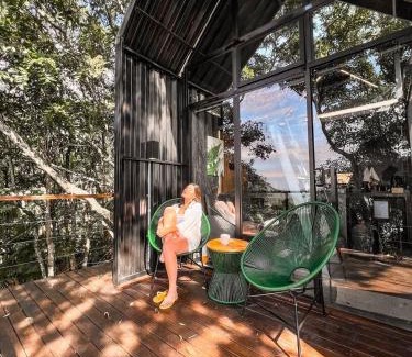 Rio das Pacas Ski Chalet | Chalé Sattva - Vista Mar - Florianópolis - SC - Brasil