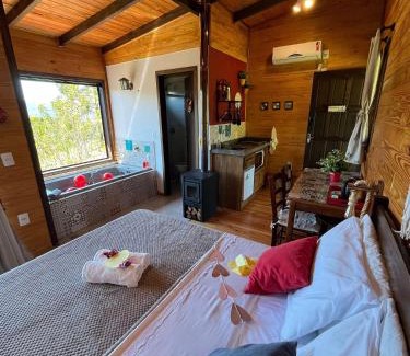 Urubici Ski Chalet | Chalés incríveis com banheira de hidromassagem e vista encantadora