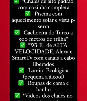 Carrancas Cabin | Chalés para temporada - Chalés Apuã - 500 metros da Cachoeira