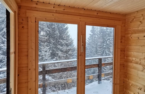 Albeck Apartment | Chalet Alpl: cozy vacation apartment in the ski area with sauna, whirlpool tub & fireplace