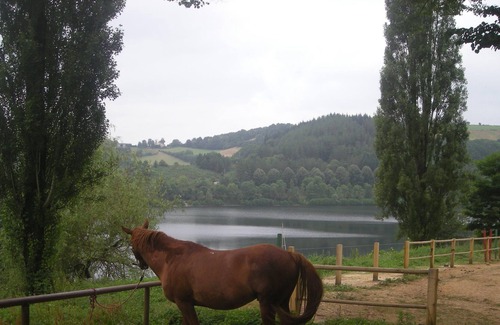 Mont-Roc Ski Chalet | chalet at the horse farm at the edge of a lake