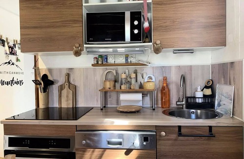 Barcelonnette Ski Chalet | Chalet Bergstil für 4, neben Barcelonnette Golf