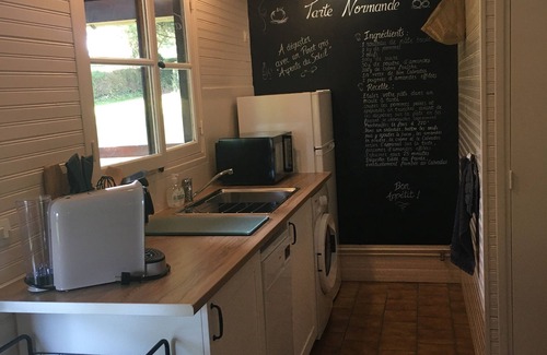 Auquainville House | chalet-gîte 4 pers. Normandy Heated swimming pool from mid-May to September