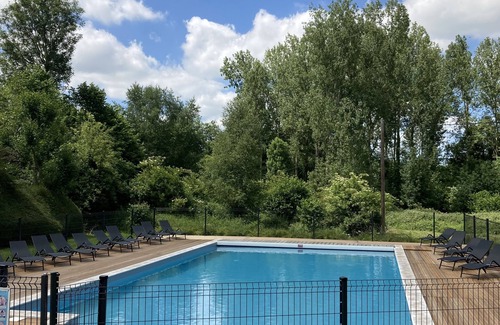 Auquainville Ski Chalet | chalet-gîte 6 pers. Normandy Heated swimming pool from mid-May to September