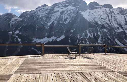 Mont-Saxonnex Ski Chalet | Chalet 'Grand - Coeur De La Montagne' with Mountain View, Private Terrace and Wi-Fi