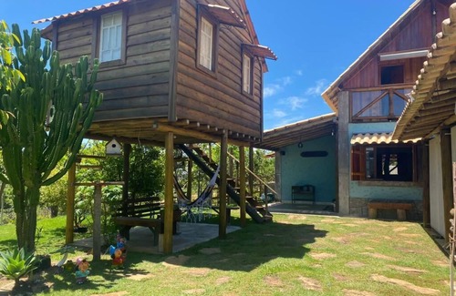 Carrancas Ski Chalet | Chalet in front of the dam.