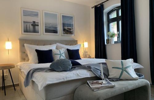 Middelhagen Apartment | Chalet Möwenblick Rügen mit Meerblick, Sauna und Kamin