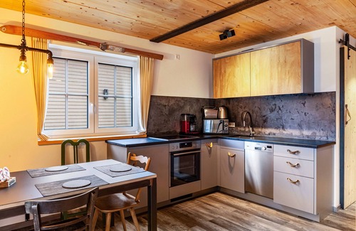 Farchant Ski Chalet | Chalet Rauschn with mountain view with shared sauna, terrace, balcony; pet friendly