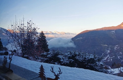 La Tzoumaz Ski Chalet | Chalet Tzoumaz 4 Vallées with breathtaking view