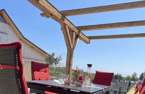 Feilitzsch Ski Chalet | Chalet vacation apartment "Ährenglück", 70 sqm & wellness/fitness/sauna - Bergrödelhof