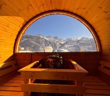 Acletta Apartment | Chalet Viola am Waldrand von Disentis