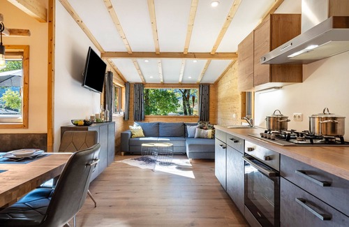 Distelberg Ski Chalet | Chalet zum Hirsch at Aufenfeld Campsite with Mountain View