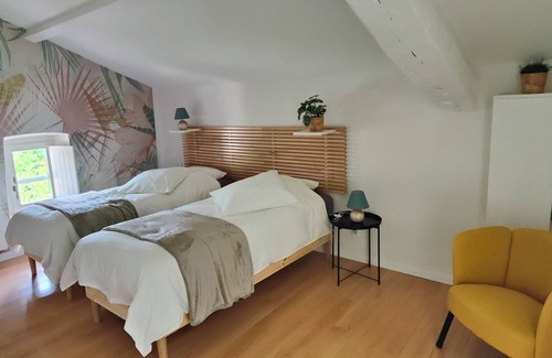 Pompignan Bed & Breakfast | Chambre Double Avec Salle de Bains Privative IV